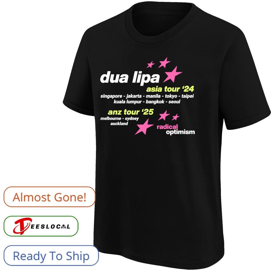 Dua Lipa Radical Optimism 2025 ANZ Tour shirt, hoodie, sweater