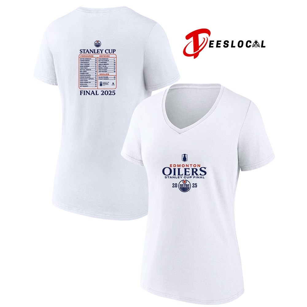 Edmonton Oilers 2025 Stanley Cup final roster shirt, hoodie