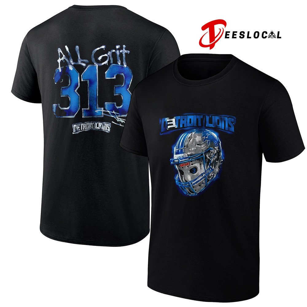 Eminem x Detroit Lions 313 All Grit Thanksgiving signature shirt