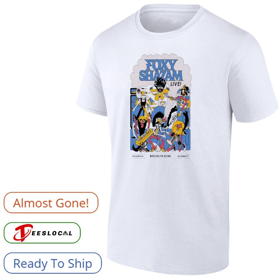 Foxy Shazam Dec 2 2025 Brooklyn Bowl Philadelphia poster shirt