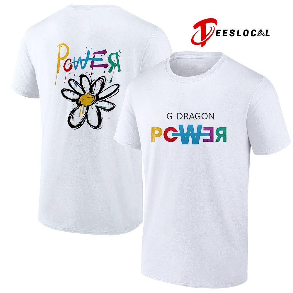 G Dragon Power world tour flower handraw shirt, hoodie, sweater