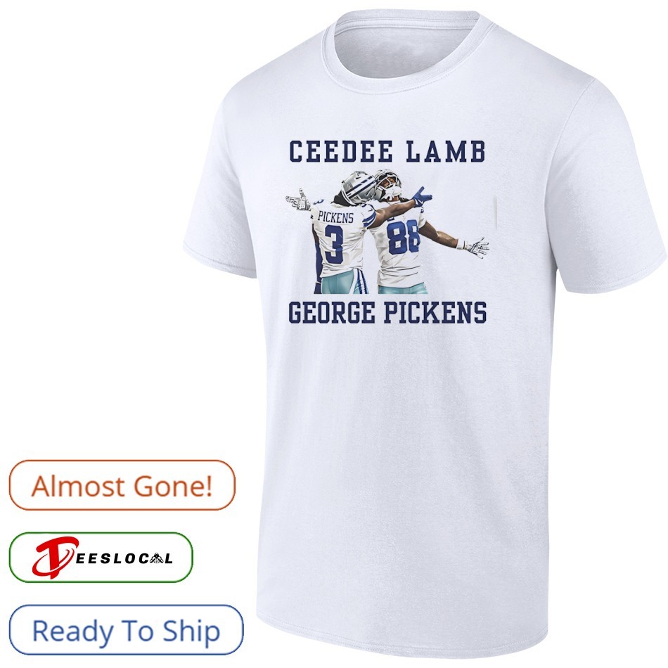 George Pickens 3 and Ceedee Lamb 88 Dallas Cowboys football shirt