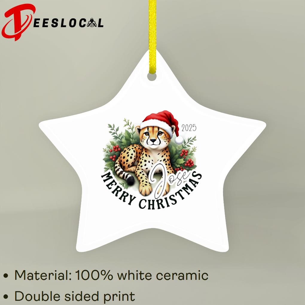 Jaguar Hat Santa Christmas Personalized Ornament, hoodie, sweater