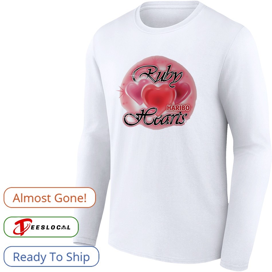 Jennie x Haribo ruby hearts graphic shirt, hoodie, sweater, long