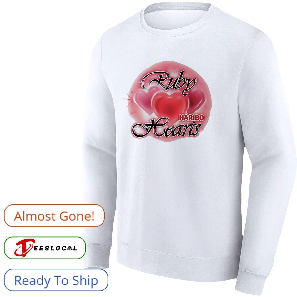 Jennie x Haribo ruby hearts graphic shirt, hoodie, sweater, long