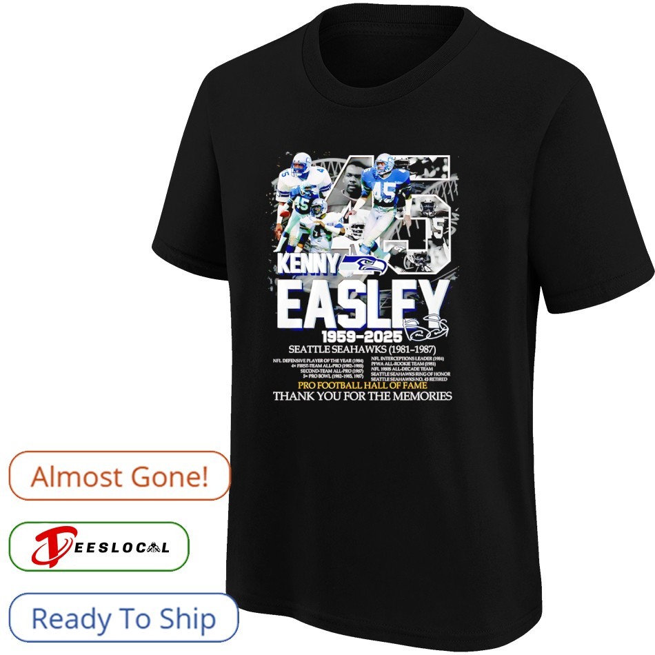 Kenny Easley 1959 2025 Seattle Seahawks thank you for the memories