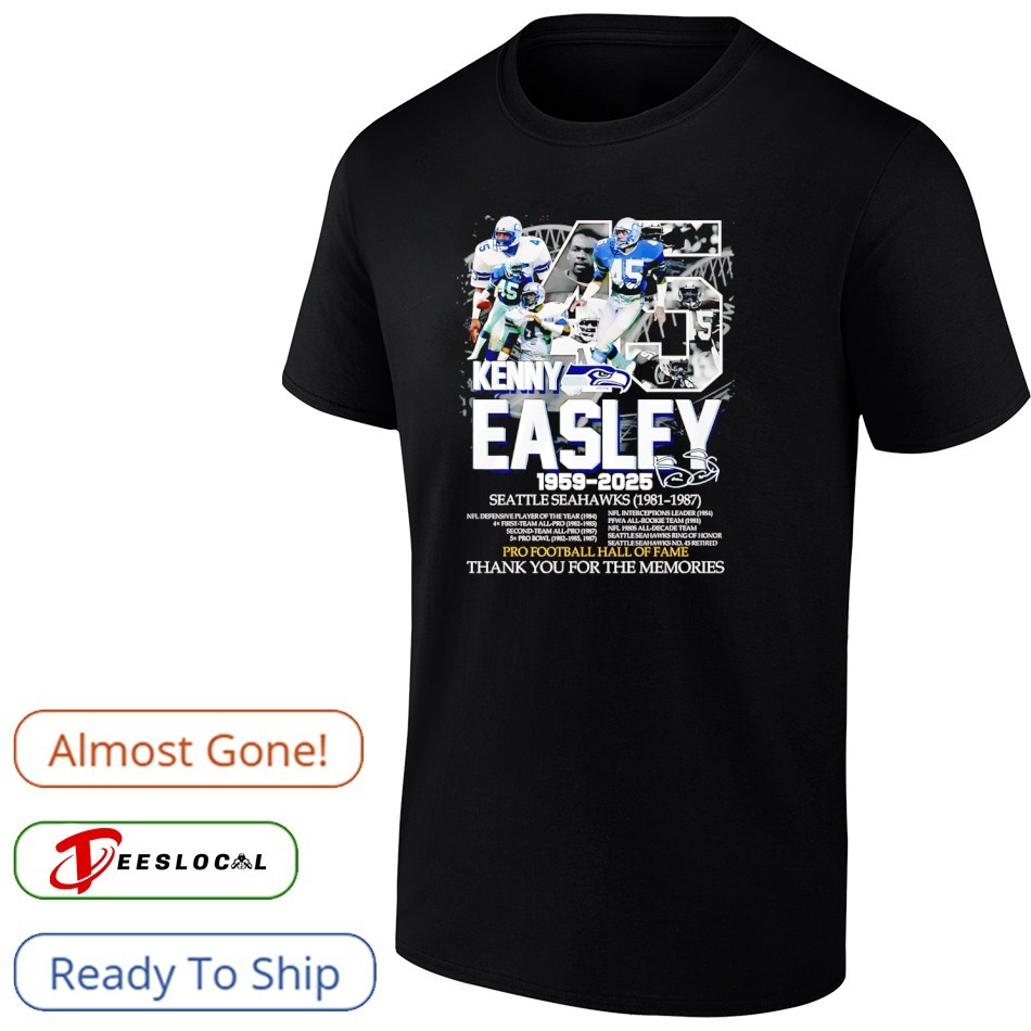 Kenny Easley 1959 2025 Seattle Seahawks thank you for the memories