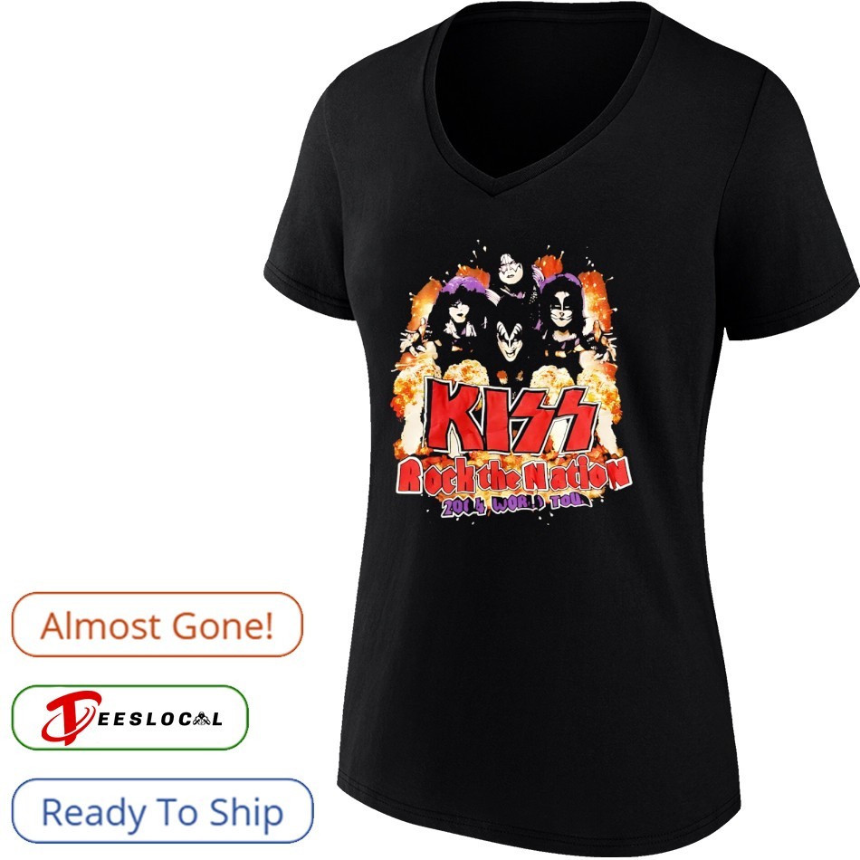 Kiss Rock The Nation 2004 World Tour shirt, hoodie, sweater, long