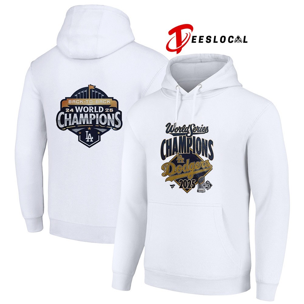 LA Dodgers World Series 2025 Champions 2 Sided shirt, hoodie