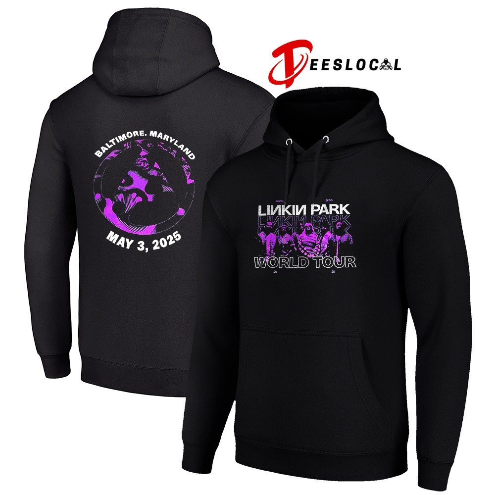 Linkin Park From Zero world tour Baltimore Maryland logo shirt