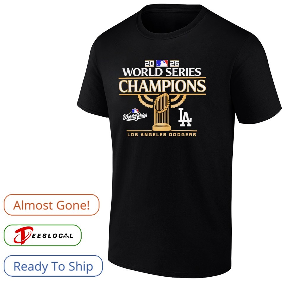 Los Angeles Dodgers Baseball 2025 MLB World Series Champions Celebration  Gear shirt