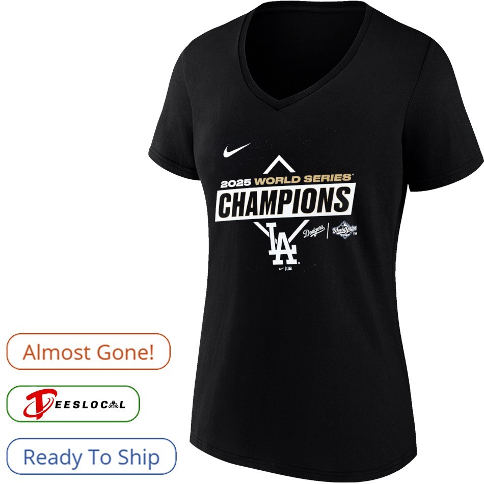 Los Angeles Dodgers Nike 2025 World Series Champions Team Logo