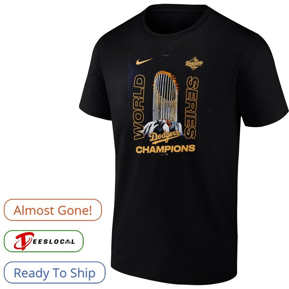 Los Angeles Dodgers Nike Black 2025 World Series Champions Raise