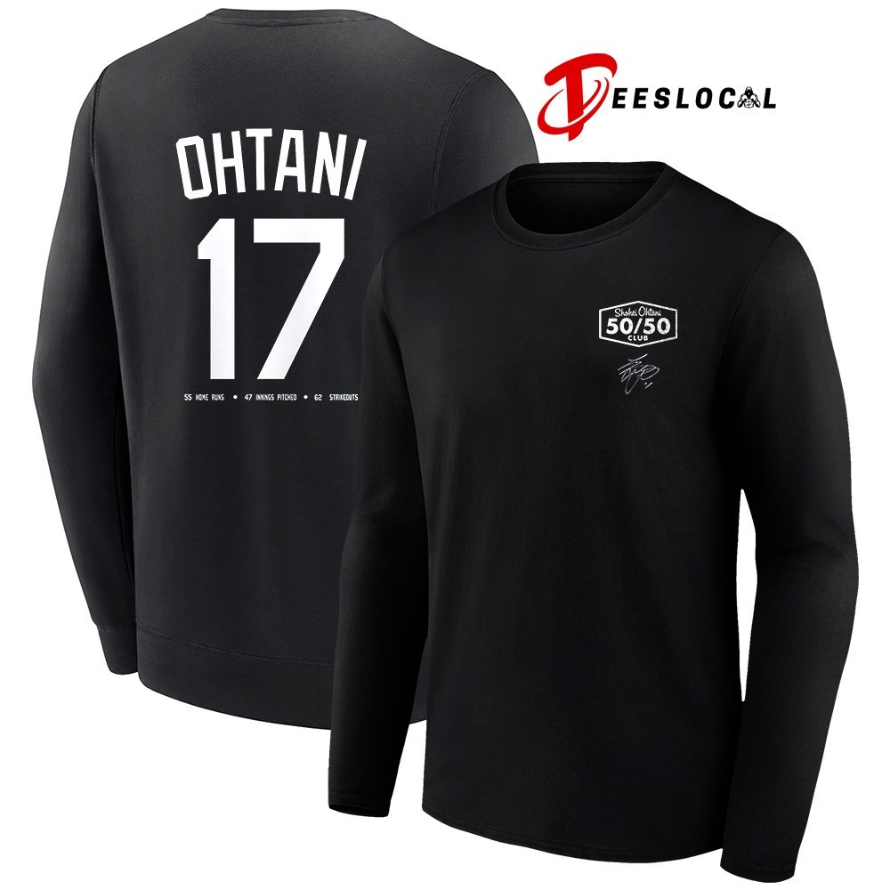 Los Angeles Dodgers Shohei Ohtani 50 50 club 55 home runs name and