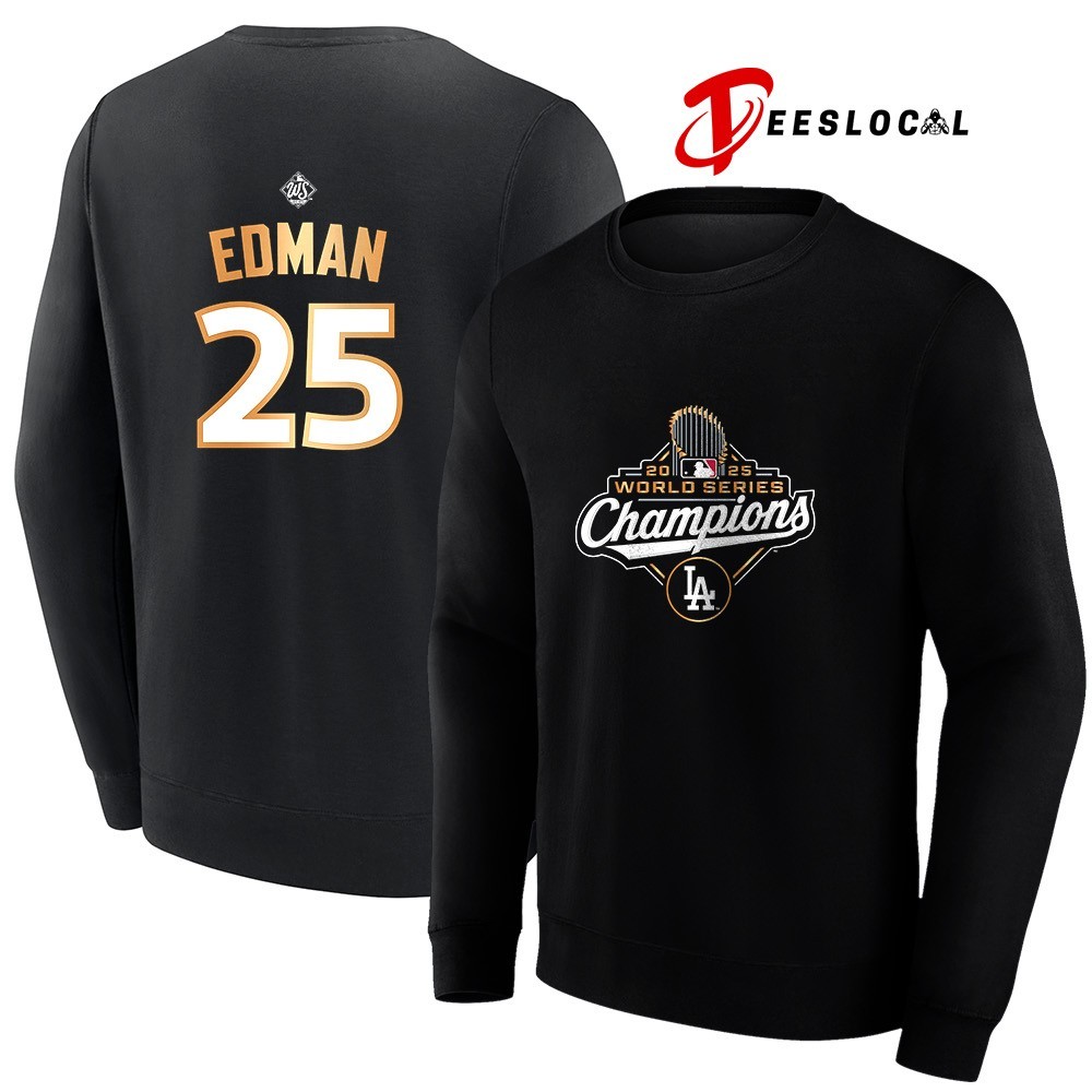 Los Angeles Dodgers Tommy Edman 2025 world series champions big