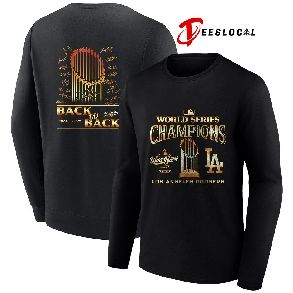 Los Angeles Dodgers World Series champions back to back golden