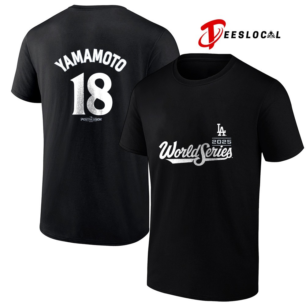Los Angeles Dodgers Yoshinobu Yamamoto 2025 world series name and