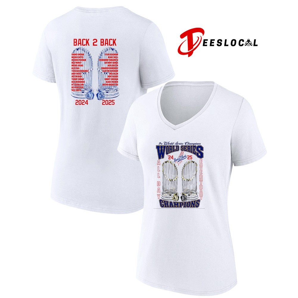 Los Angeles Dodgers world series champions back 2 back 2024 2025