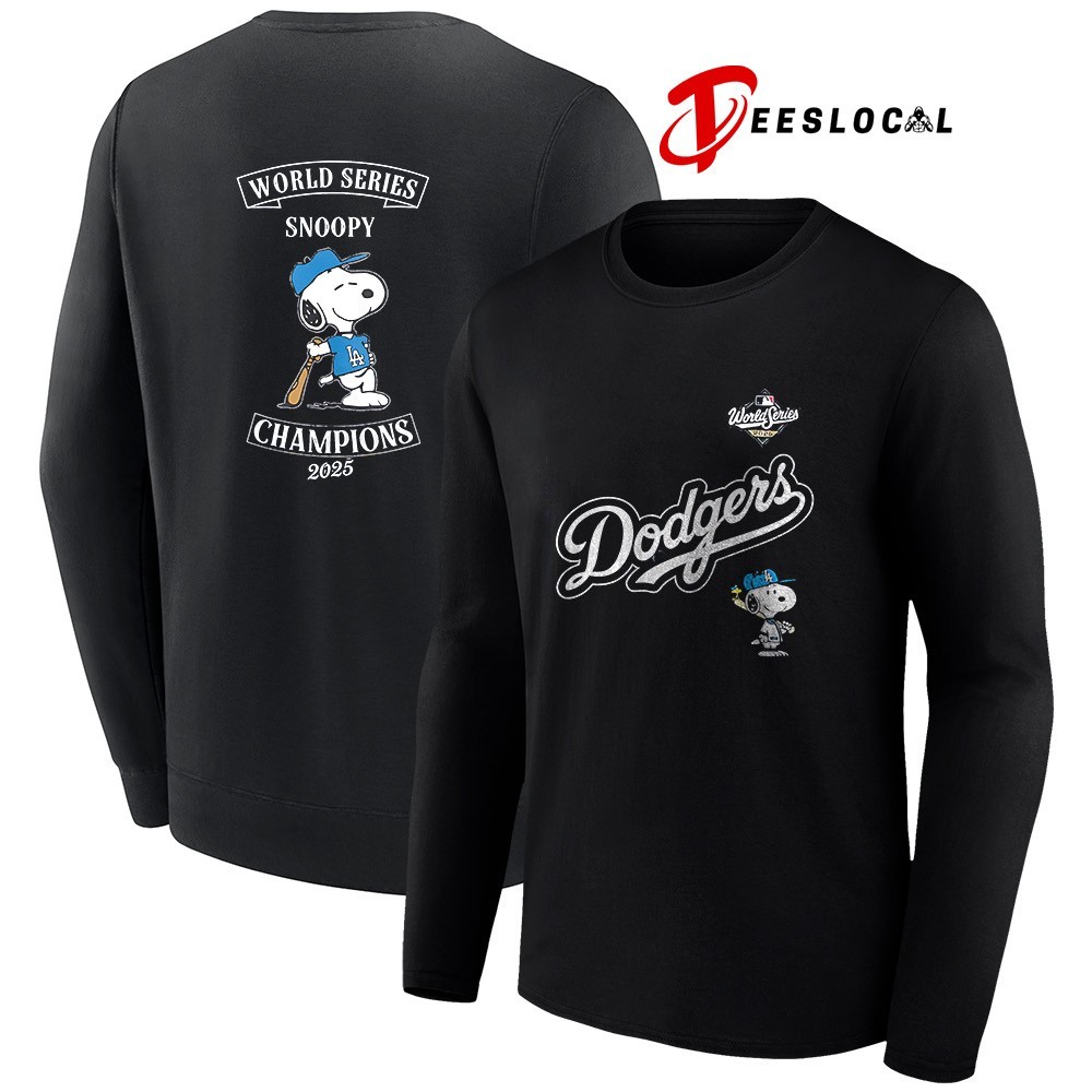 Los Angeles Dodgers x Snoopy 2025 World Series champions shirt