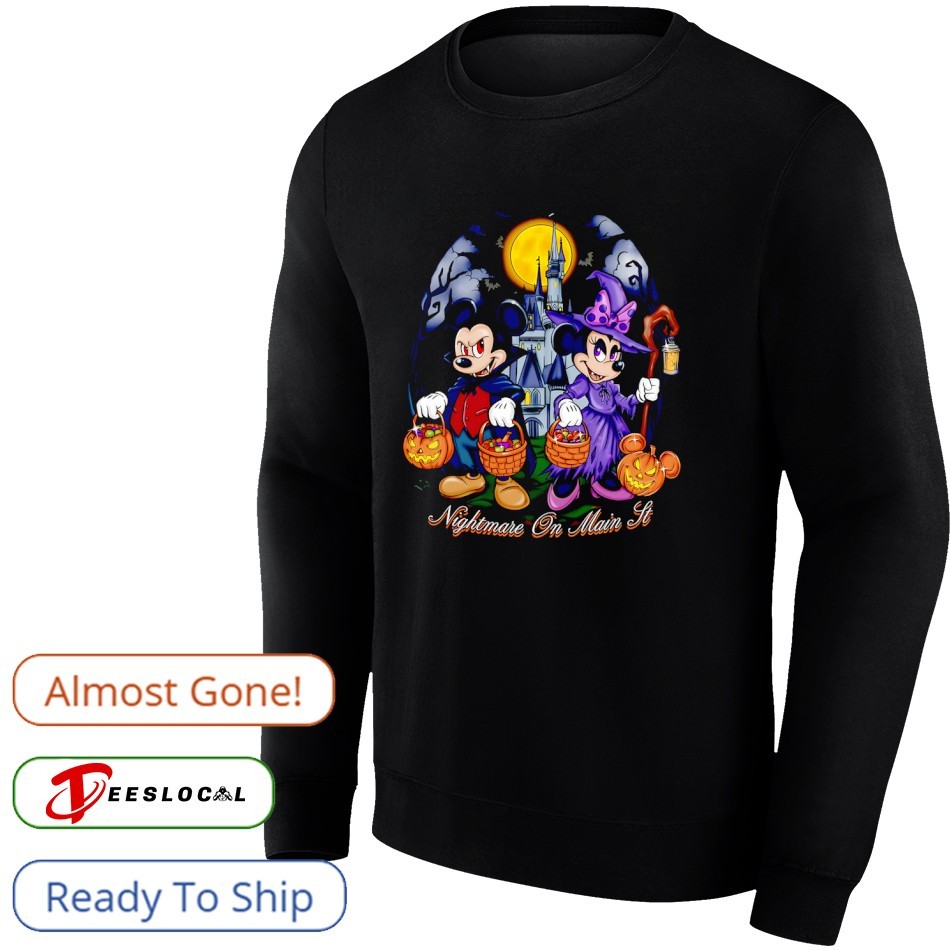 Mickey nightmare on main it trick or treat Halloween shirt, hoodie