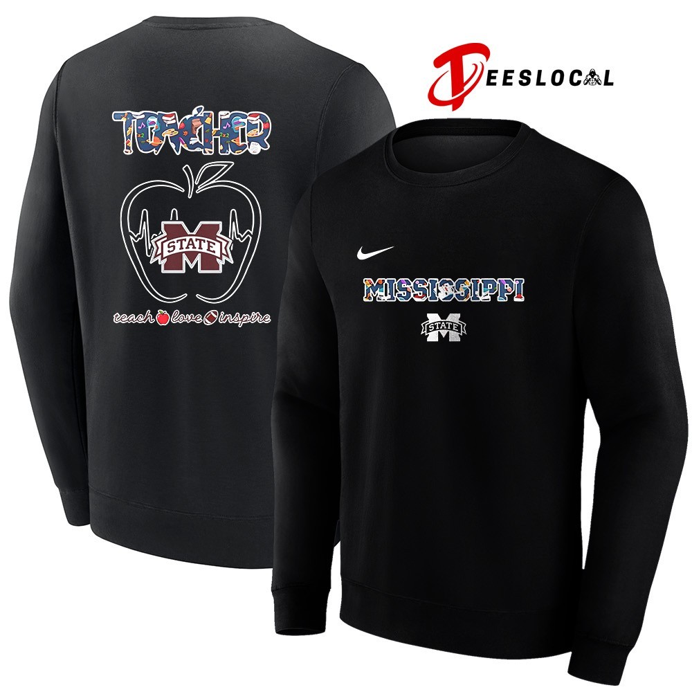 Mississippi State Bulldogs Teachers Day teach love inspire logo