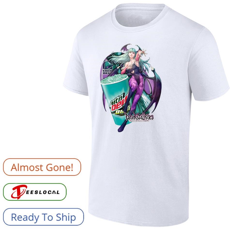 Mtn Dew x Taco Bell Darkstalkers resurrection anime shirt, hoodie