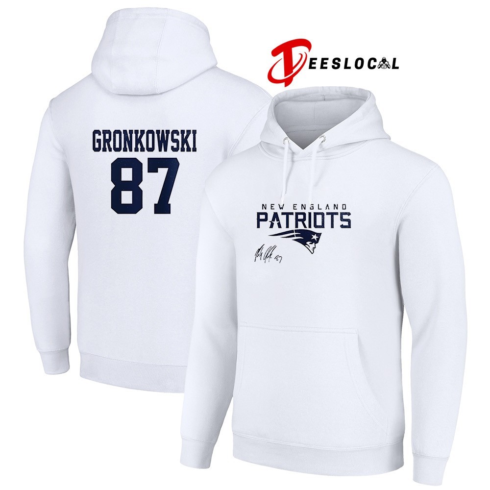 New England Patriots Rob Gronkowski logo signature shirt, hoodie, sweater,  long sleeve and tank top, image size:1000x1000