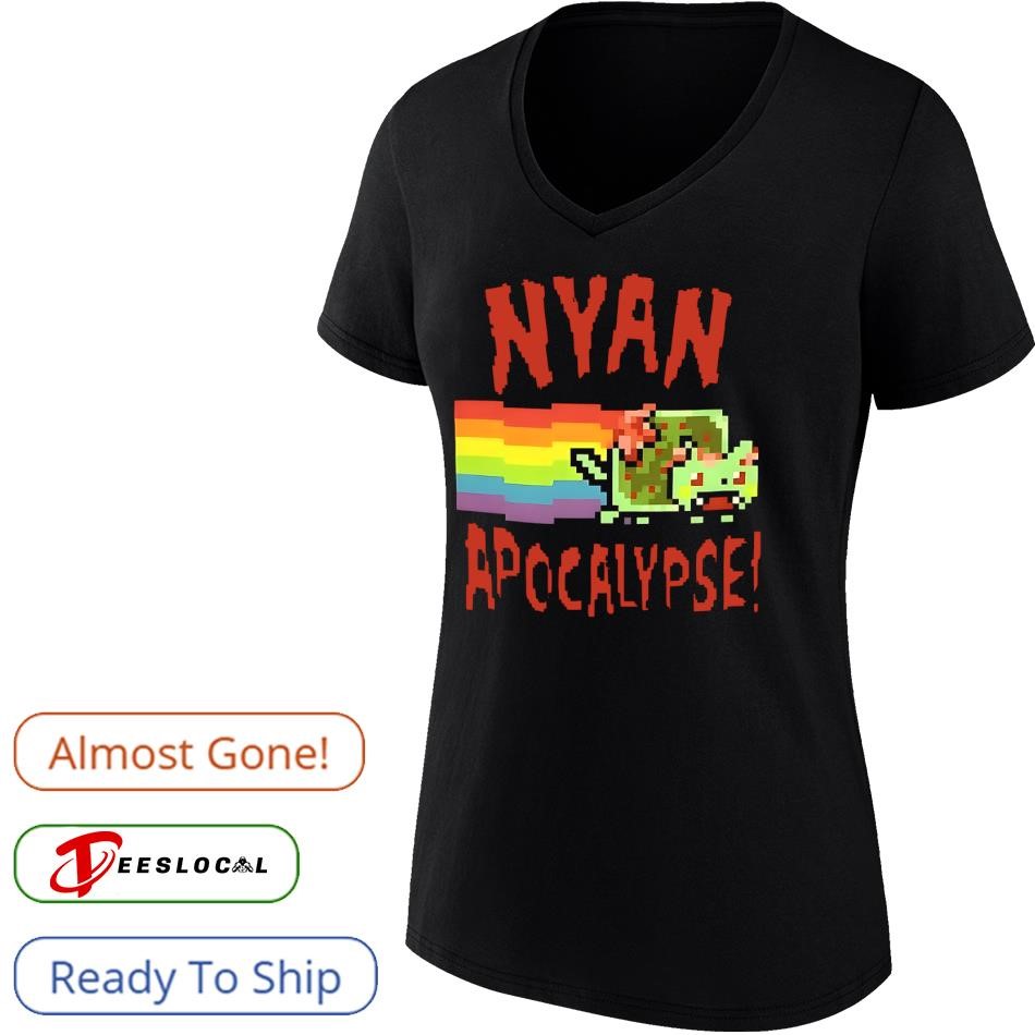 サトニャン Nyan apocalypse cat pixel shirt, hoodie, sweater, long sleeve and