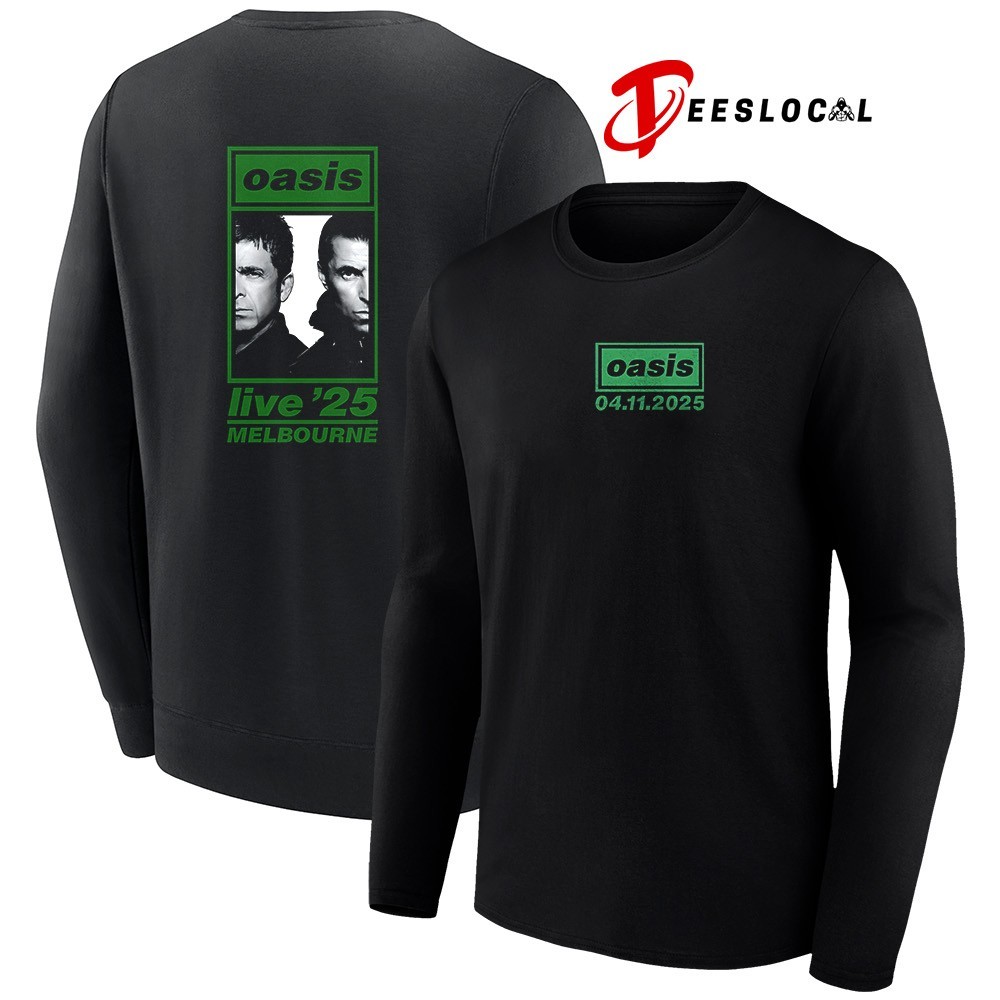 Oasis live 25 tour Melbourne Australia 2025 Marvel stadium shirt