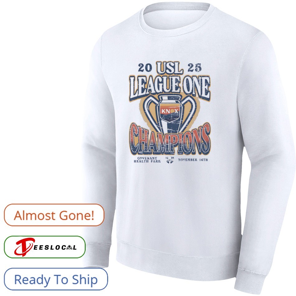 One Knoxville SC 2025 USL League One Final Champions trophy WHT