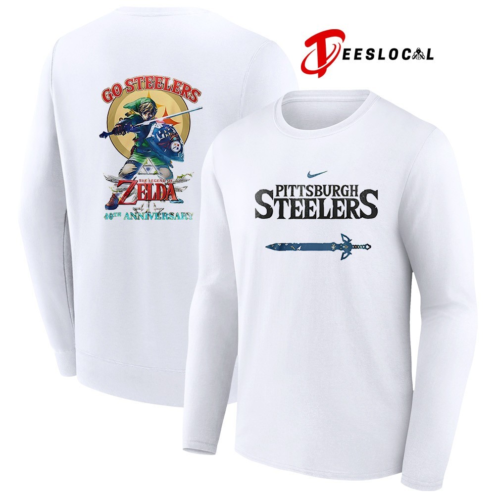 Pittsburgh Steelers x The Legend of Zelda 40th anniversary shirt