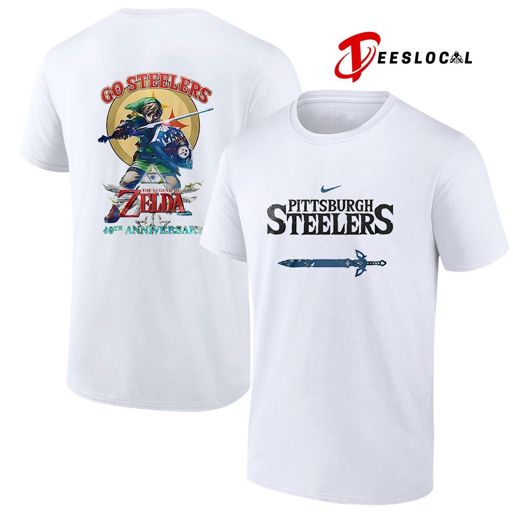 Pittsburgh Steelers x The Legend of Zelda 40th anniversary shirt