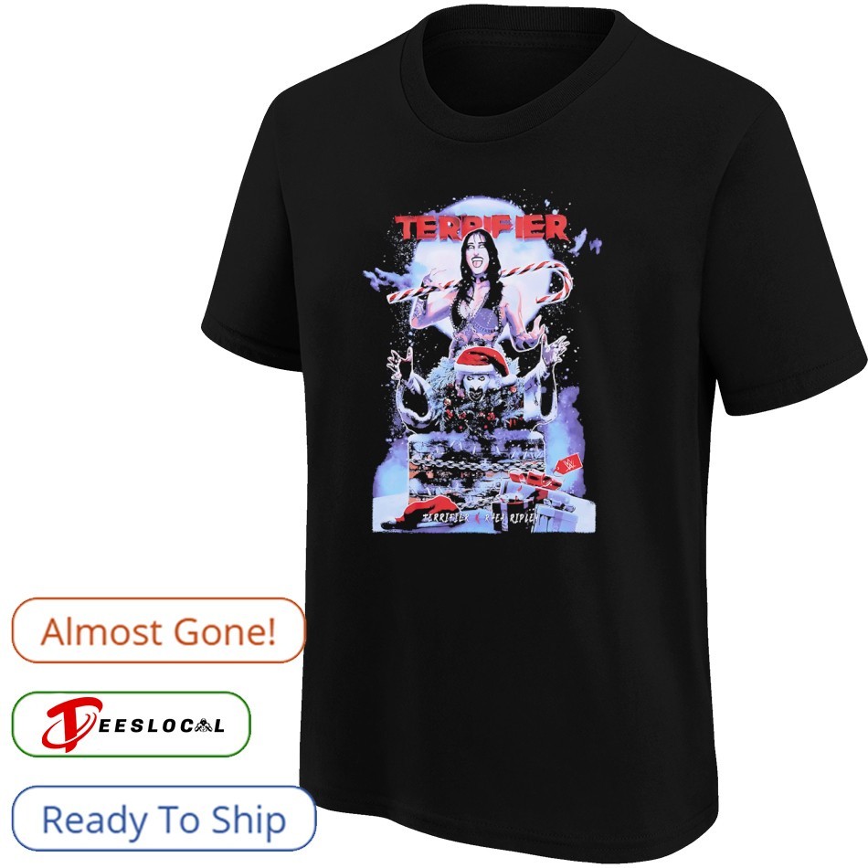 Rhea Ripley WWE x Terrifier Holiday shirt, hoodie, sweater, long