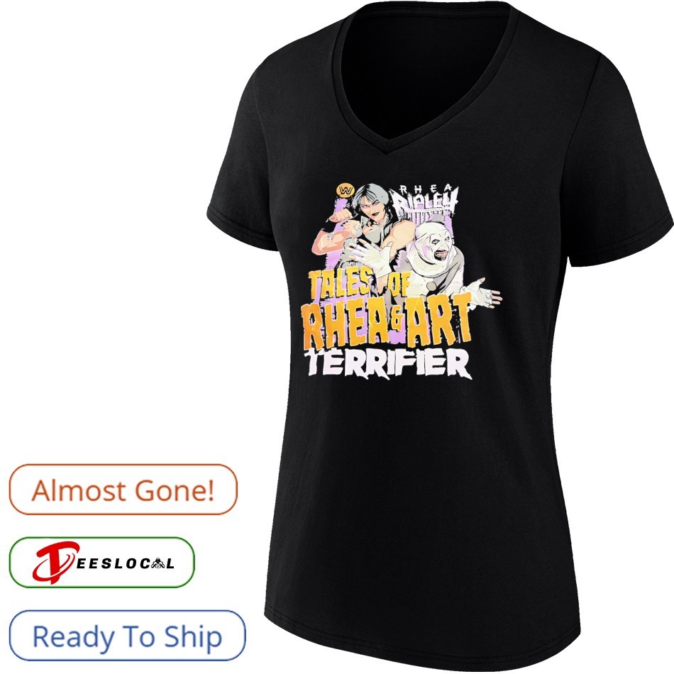 Rhea Ripley × TERRIFIER コラボ Tシャツ Men's Ripple Junction Black Rhea Ripley x Terrifier Superstar T-Shirt