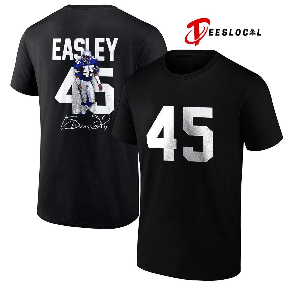 Seattle Seahawks Kenny Easley name and number pose signature shirt