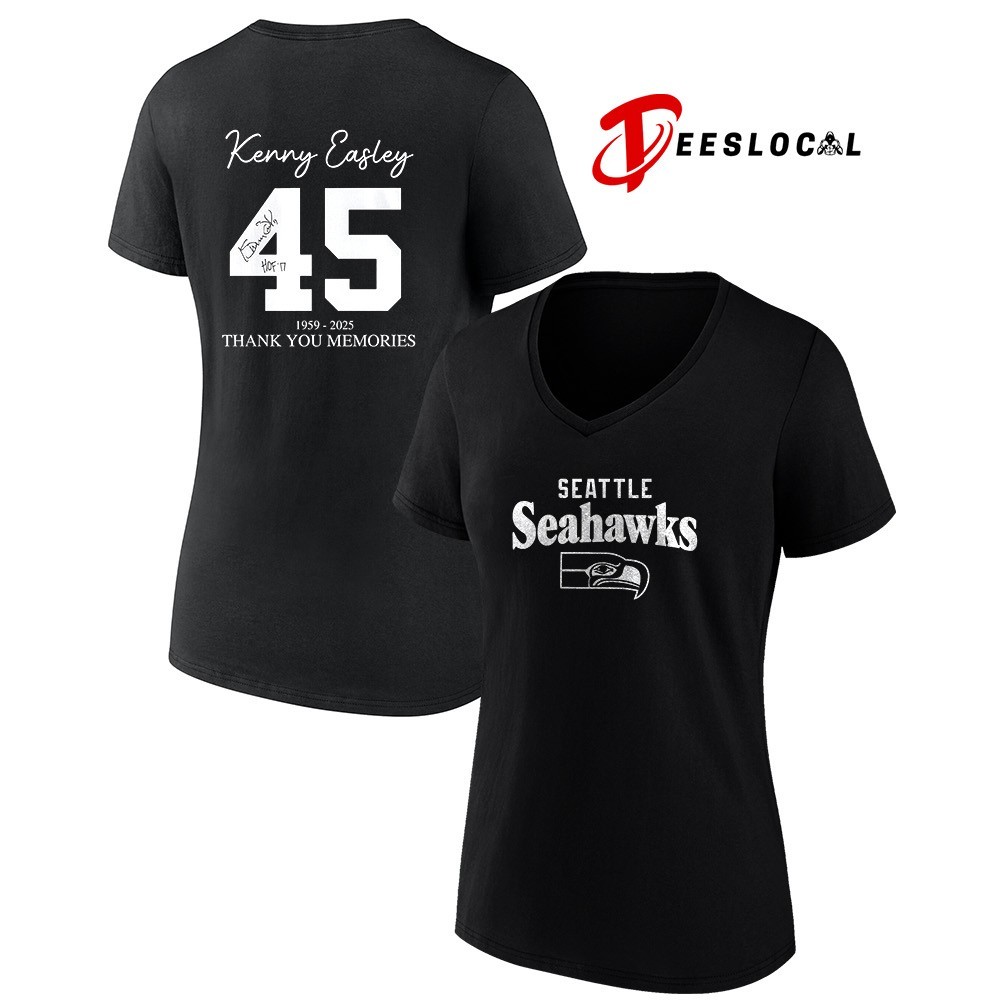 Seattle Seahawks Kenny Easley thank for memories name and number