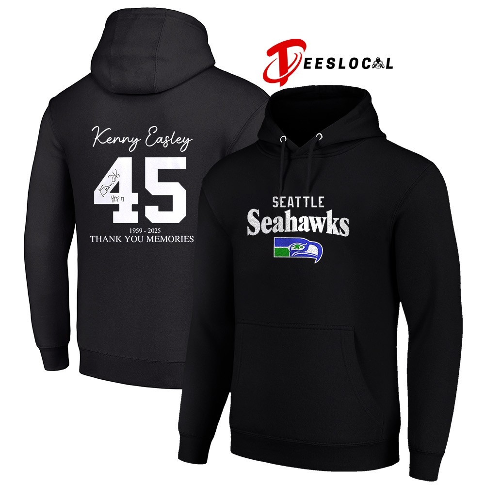 Seattle Seahawks Kenny Easley thank you memories signature shirt