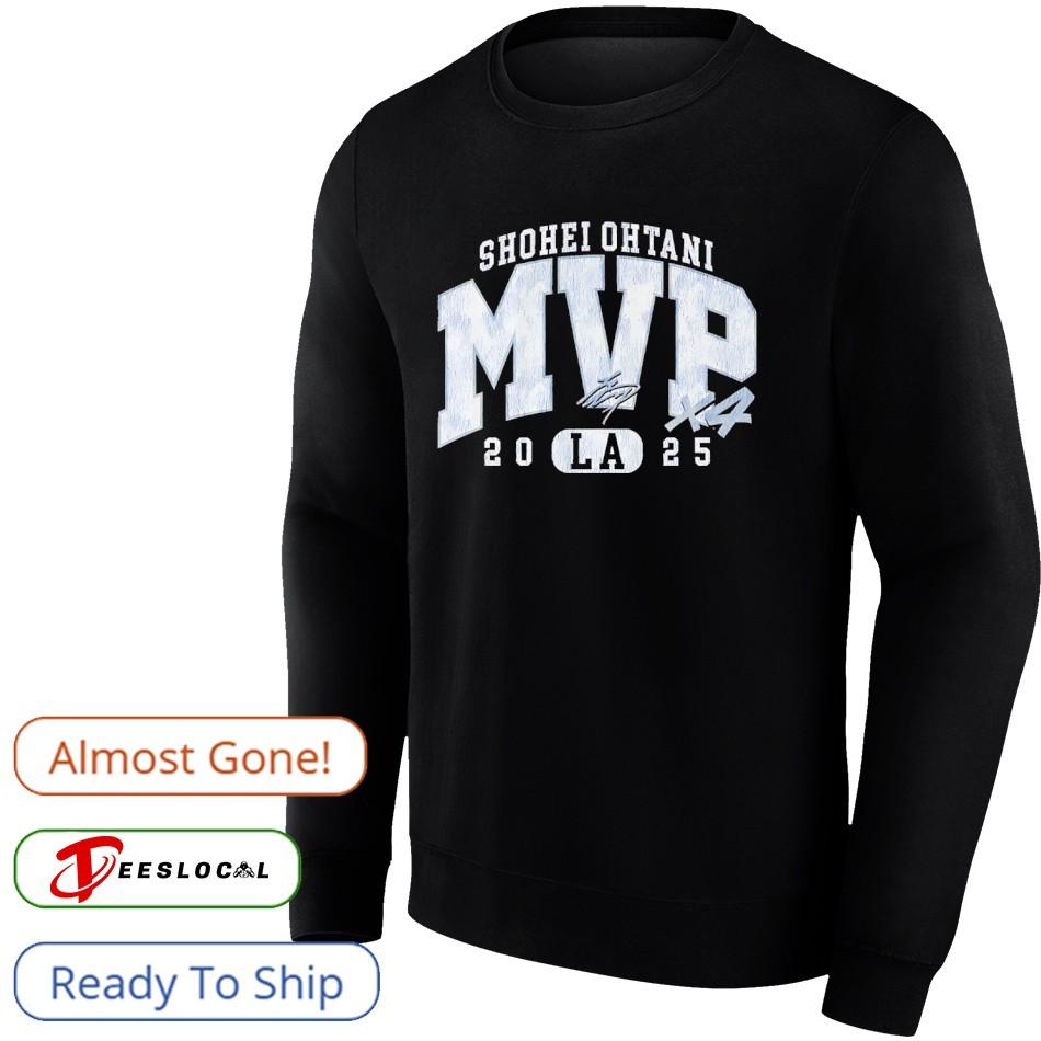 Shohei Ohtani MVP x4 Los Angeles Dodgers 2025 signature shirt