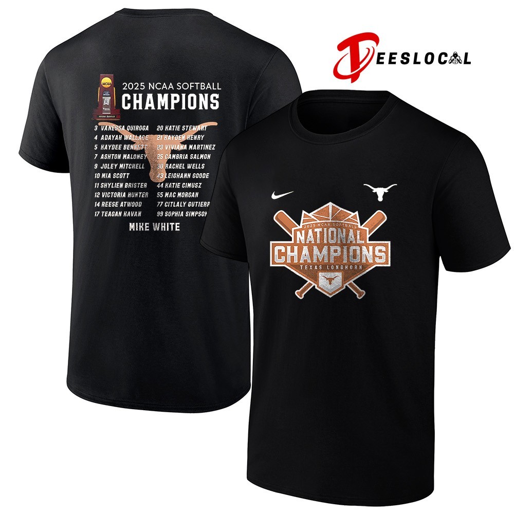 Texas Longhorns 2025 NCAA Softball National Champions name roster