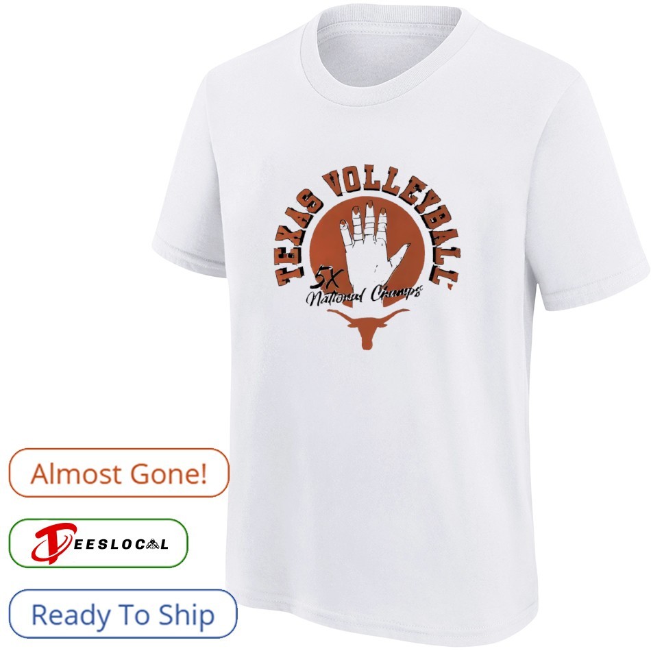 Texas Longhorns Volleyball 5X National Champs Shirt, hoodie