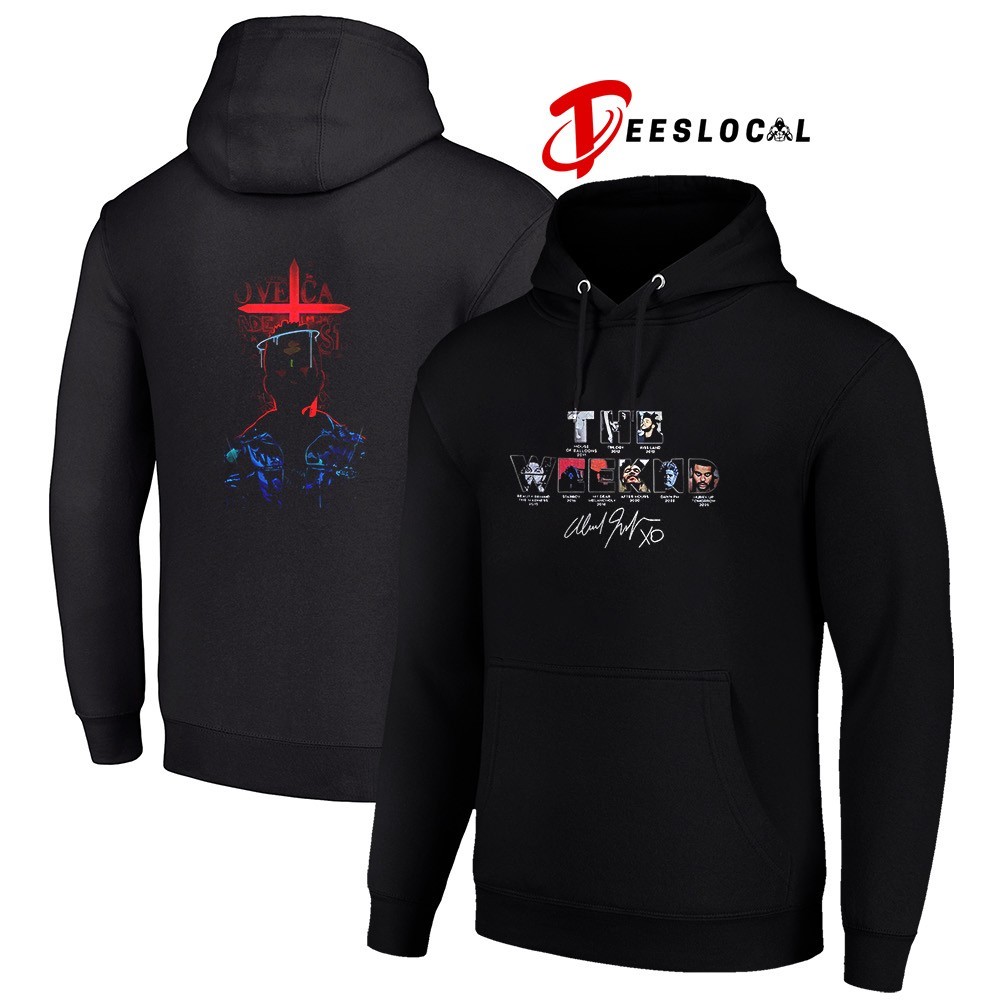 The Weeknd After Hours Til Dawn tour 2026 portrait art signature