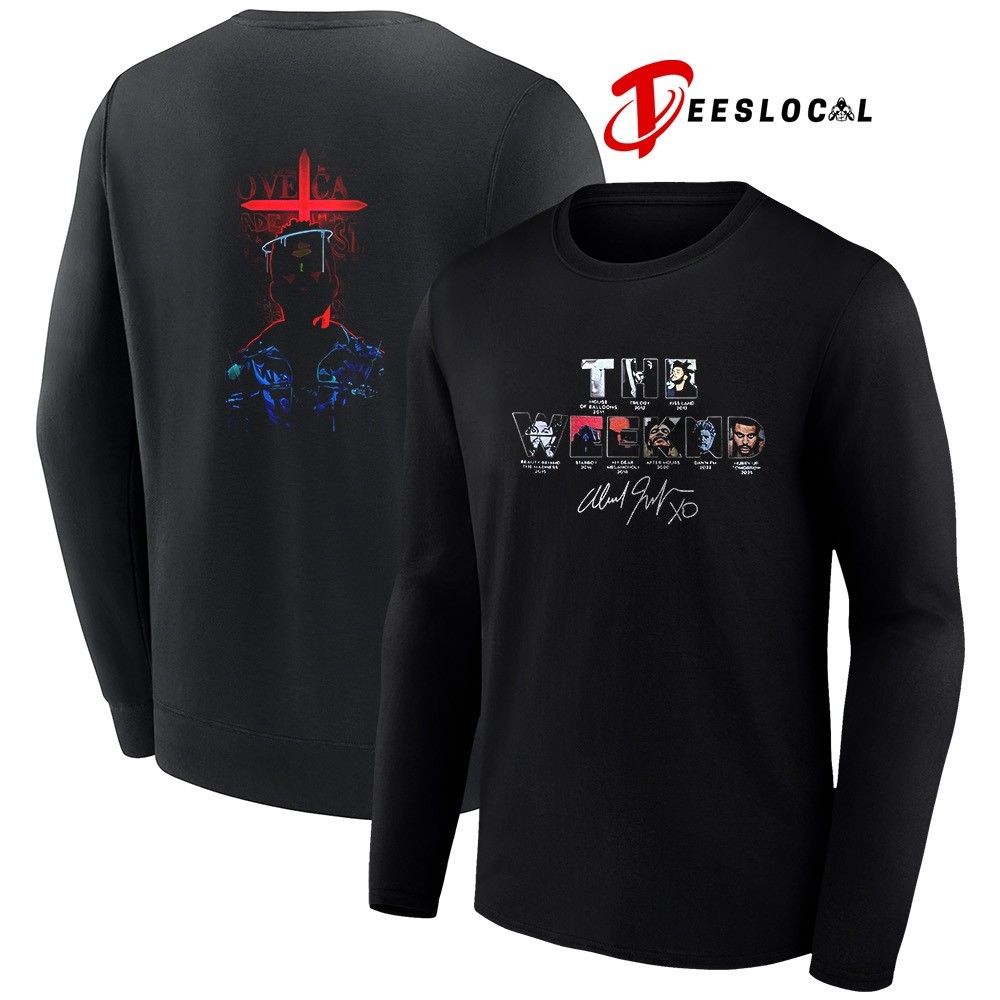 The Weeknd After Hours Til Dawn tour 2026 portrait art signature