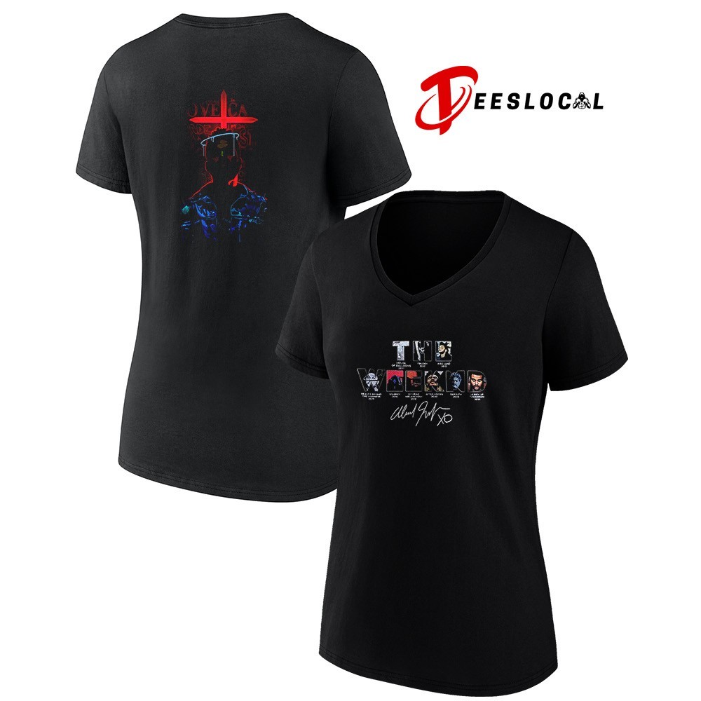 The Weeknd After Hours Til Dawn tour 2026 portrait art signature