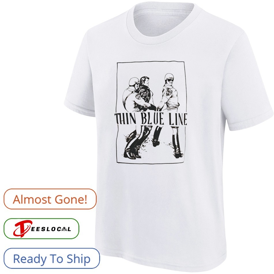 thin blue line dri fit shirt