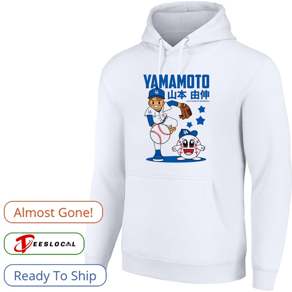 Yoshinobu Yamamoto Los Angeles Dodgers baseball cute cartoon shirt