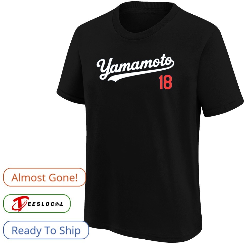 Yoshinobu Yamamoto No 18 Los Angeles Dodgers shirt, hoodie