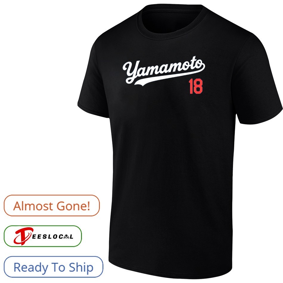 Yoshinobu Yamamoto No 18 Los Angeles Dodgers shirt, hoodie