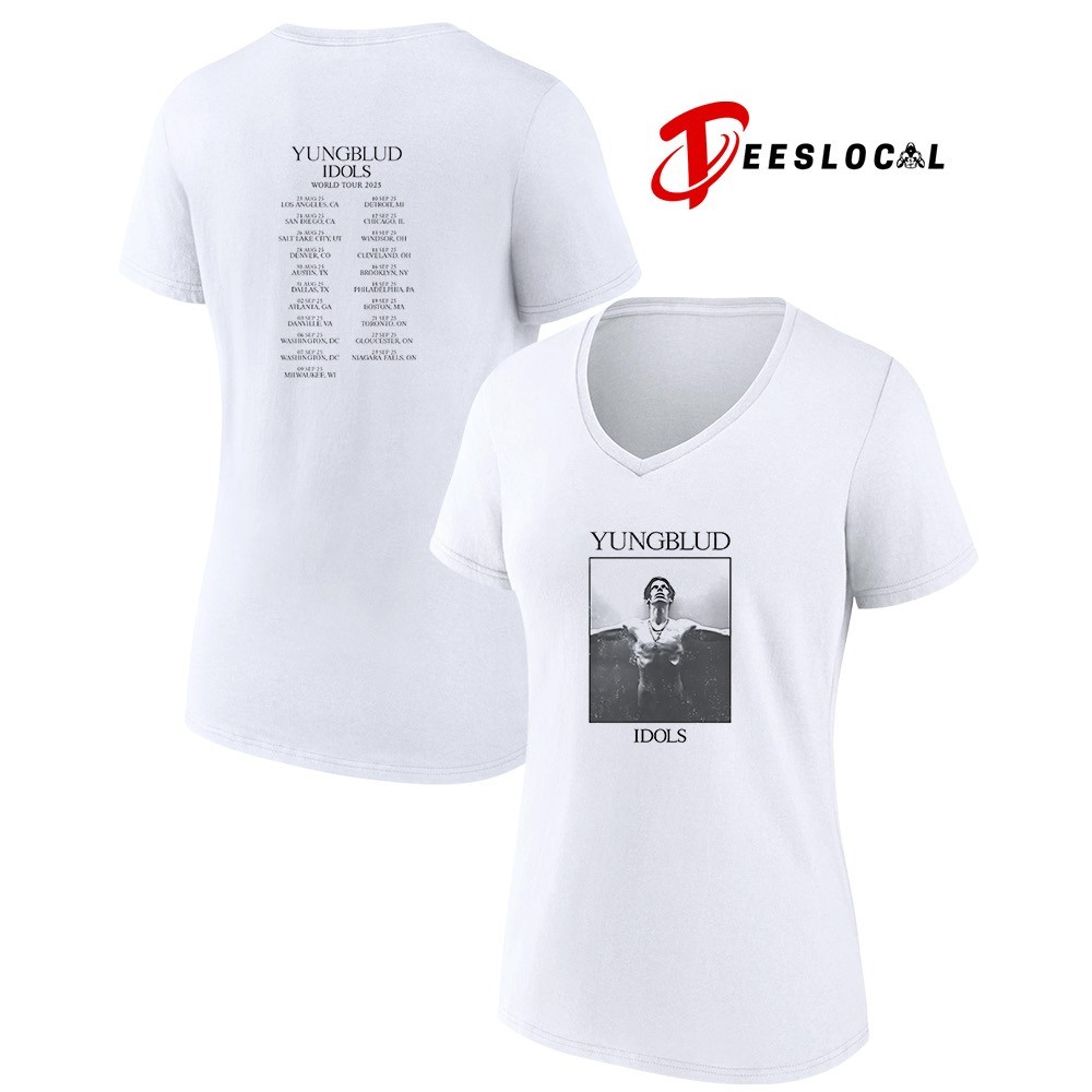 YUNGBLUD THE WORLD TOUR Tシャツ Mサイズ ホワイト Yungblud Idols world tour 2025 dates photo shirt, hoodie, sweater