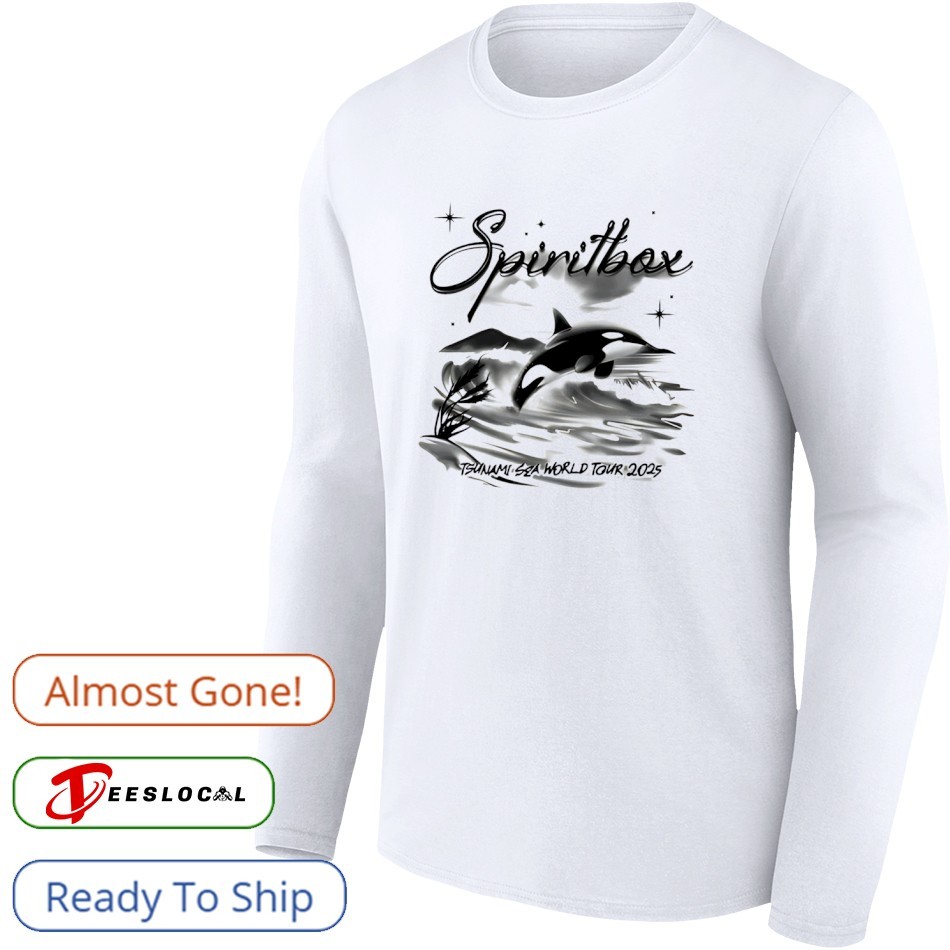 Airbrush orca spiritbox Tsunami Sea World tour 2025 shirt, hoodie