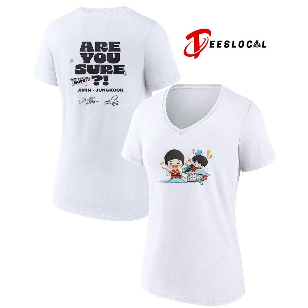 BTS Jimin Jungkook Are you sure the show signature chibi art shirt